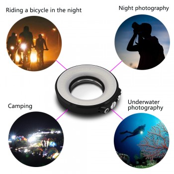 SL-108 67mm Waterproof Underwater Diving LED Ring Light For Olympus TG-5 TG5 TG-4 Sony A7 II A7R II Housing Case