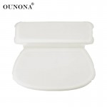 Sponge Bath Tub Spa Pillow Anti-slip Bathtub Neck Back Support Bathtub Cushion with 7 Powerful Suction Cups