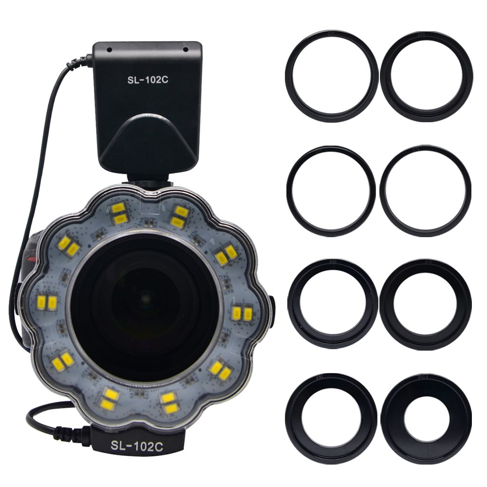 Mcoplus Macro Ring flash Speedlite for Canon Nikon Olympus Pentax DSLR Camera D5200 D3200 D5100 D7100 1100D 70D 60D 6D 1000D
