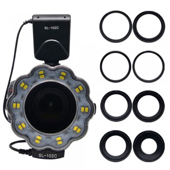 Mcoplus Macro Ring flash Speedlite for Canon Nikon Olympus Pentax DSLR Camera D5200 D3200 D5100 D7100 1100D 70D 60D 6D 1000D