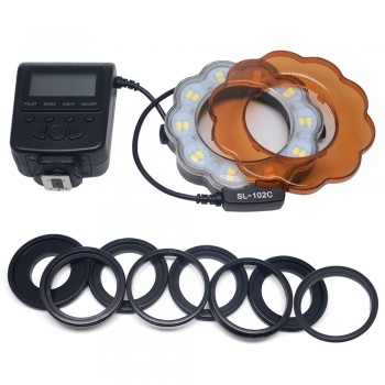 Mcoplus Macro Ring flash Speedlite for Canon Nikon Olympus Pentax DSLR Camera D5200 D3200 D5100 D7100 1100D 70D 60D 6D 1000D