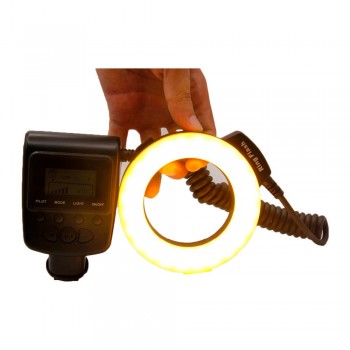 Mamen Macro Ring Flash Light For Nikon D7000 D5100 D90 Camera LED Light 5cm-150cm Ring Flash Speedlite 3000K-15000K