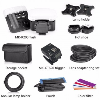 Meike MK-MT24 Macro Twin Lite Flash for Nikon Digital SLR Camera D5100 D5200 d5300 D700 D800 D810 D80 D90 D600 D610 D3100 D3200