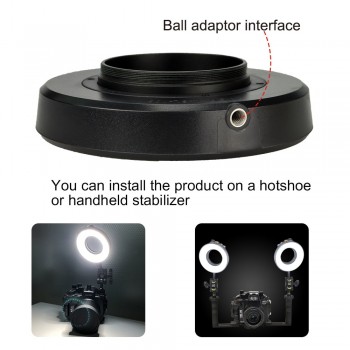 SL-108 67mm Waterproof Underwater Diving LED Ring Light Macro Ring For Olympus TG-5 TG5 TG-4 Sony A7 II A7R II Fujifilm X100F