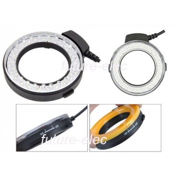HD-130 Macro LED Ring Flash Light 48Pcs for Canon 5D2 7D 5D Mark II 60D 6D 1100D 1000D 550D Nikon D7000 D5000 D3100 D90 D80 Lens