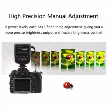EACHSHOT FC-100 Macro Ring Flash Light for Nikon D7100 D7000 D5200 D5100 D5000 D3200 D310  for Canon 650D 600D 60D 7D 550D 1100D