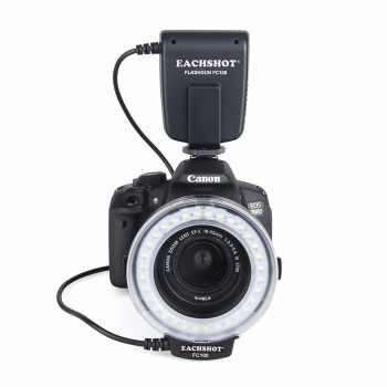 EACHSHOT FC-100 Macro Ring Flash Light for Nikon D7100 D7000 D5200 D5100 D5000 D3200 D310  for Canon 650D 600D 60D 7D 550D 1100D