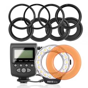 Meike FC-110 FC110 LED Marco Ring Flash for Nikon D7100 D7000 D5300 D5200 D5100 D5000 D3100 D3000 D600 DSLR Camera