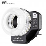 Godox AR400 400W Li-ion Battery LCD Panel Powerful Macro LED Ring Flash Speedlite Video Light Kit