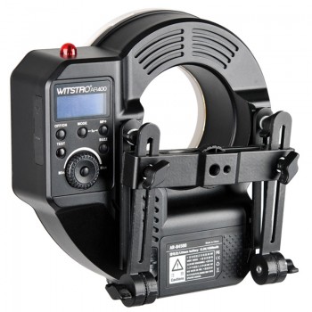 Godox AR400 400W Li-ion Battery LCD Panel Powerful Macro LED Ring Flash Speedlite Video Light Kit
