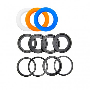 Mamen Camera Ring Flash Light 3000K-15000K 5-150cm Flash Range Photography Lighting For Canon Sony SLR Camera Flash Speedlite