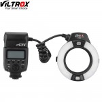 Viltrox JY-670C On-camera E-TTL Macro Close-up Fill-in LED Ring Flash Light Speedlite for Canon DSLR Camera with Adapter Ring