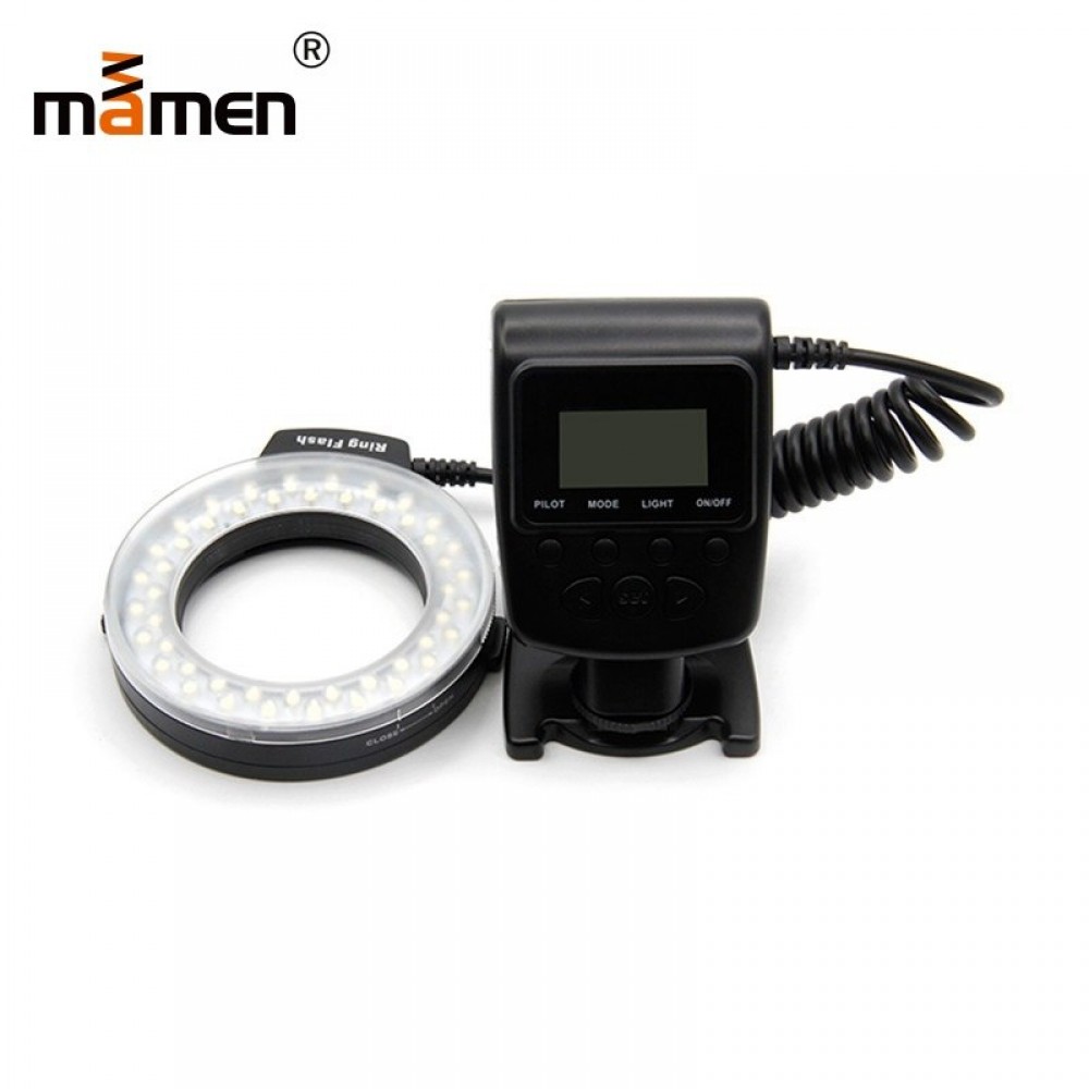 Mamen Photography Lighting Camera Ring Flash Light 1500K-3000K 5-15cm Flash Range For Canon Sony SLR DSLR Camera Flash Speedlite