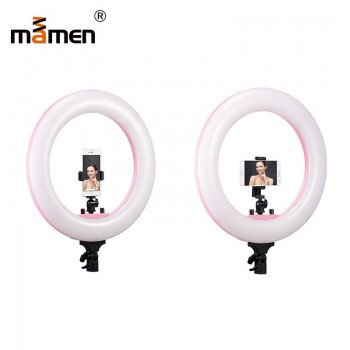 R40B Ring Photography Lighting LED Light Phone Camera Video Photo Studio 100V-240V Makeup TV Show Mirror With Camera Tripod