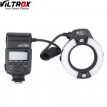 Viltrox JY-670N Macro Close-up Fill-in LED Light On-camera i-TTL Ring Flash Speedlite for Nikon DSLR Camera with Adapter Ring