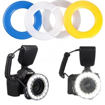 Travor 18pcs High Brighten SMD LED Macro Ring Flash RF-600D For Canon Nikon Pentax Olympus Panasonic Sigma DSLR Camera