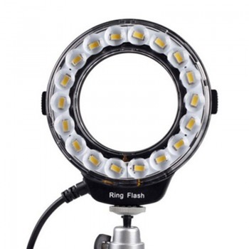Travor 18pcs High Brighten SMD LED Macro Ring Flash RF-600D For Canon Nikon Pentax Olympus Panasonic Sigma DSLR Camera
