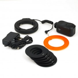 Professional Round 48 LED Ring Flash Light Photography For Canon For Nikon For Sigma Vedio Camera Lens(US Plug)