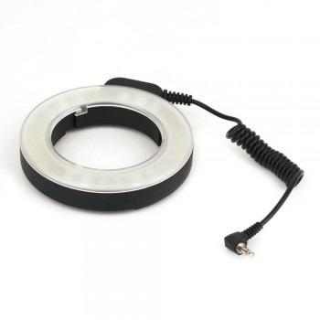 Professional Round 48 LED Ring Flash Light Photography For Canon For Nikon For Sigma Vedio Camera Lens(US Plug)