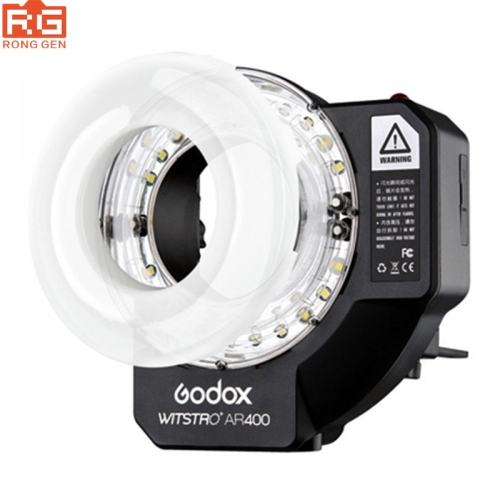 Godox AR400 400W Li-ion Battery LCD Panel Powerful Macro LED Ring Flash Speedlite Video Light Kit With Free DHL EMS