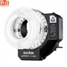 Godox AR400 400W Li-ion Battery LCD Panel Powerful Macro LED Ring Flash Speedlite Video Light Kit With Free DHL EMS