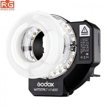 Godox AR400 400W Li-ion Battery LCD Panel Powerful Macro LED Ring Flash Speedlite Video Light Kit With Free DHL EMS