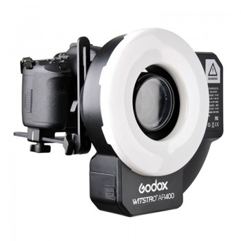 Godox AR400 400W Li-ion Battery LCD Panel Powerful Macro LED Ring Flash Speedlite Video Light Kit With Free DHL EMS