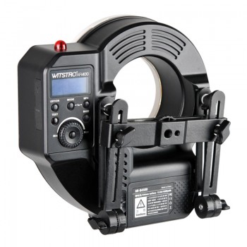 Godox AR400 400W Li-ion Battery LCD Panel Powerful Macro LED Ring Flash Speedlite Video Light Kit With Free DHL EMS