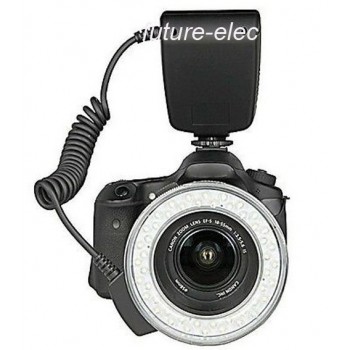 HD-130 Macro 48Pcs LED Ring Flash Light for Canon Nikon Olympus Pentax DSLR Camera 49/52/55/58/62/67/72/77 mm Lens Adapter Ring