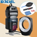 Godox ML-150 Macro Ring Flash Light Guide Number 10 with 6 Lens Adapter Rings for Canon Nikon Pentax Olympus DSLR cameras + Gift