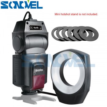 Godox ML-150 Macro Ring Flash Light Guide Number 10 with 6 Lens Adapter Rings for Canon Nikon Pentax Olympus DSLR cameras + Gift