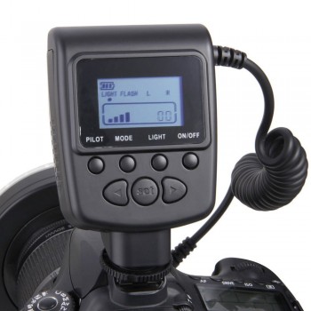 Camera Macro LED Ring Flash Light Speedlight with LCD Screen Display for Canon Nikon Sony Olympus Panasonic Pentax DSLR Cameras