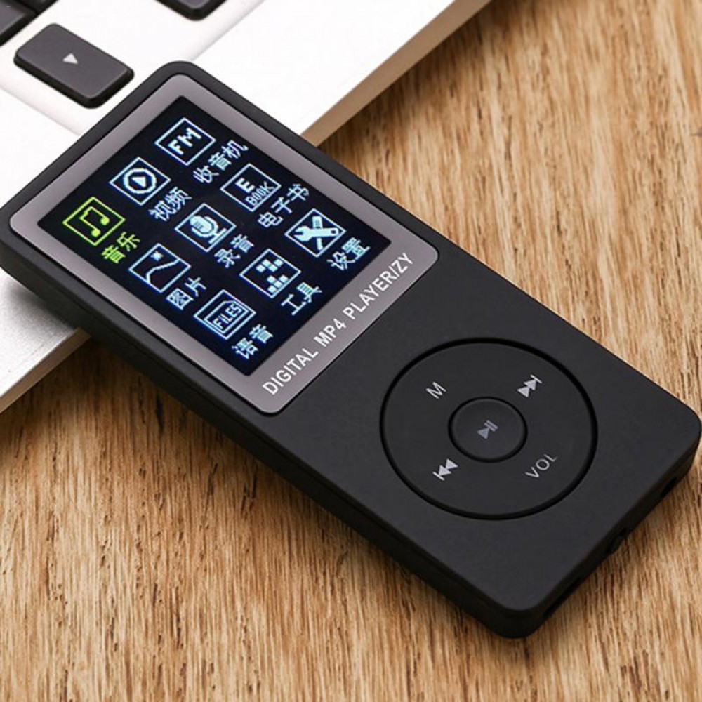 Sports MP3 Music Player Walkman with 1.8 Inch Screen and Plug-in Card Full band FM stereo radio Built-in microphone high fidelit