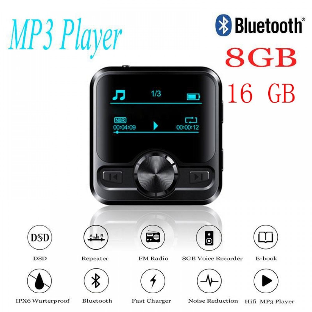 HIFI Sports Bluetooth MP3 Voice Recorder Hifi MP3 player Bluetooth DSD 8GB Voice Recorder Pen Hifi audio FM Radio Support e-book