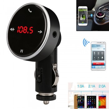 AIKEGLOBAL Wireless Bluetooth LCD MP3 Player Car Kit SD MMC USB FM Transmitter Modulator Car Fm Transmitter : Cars : FM Transmit