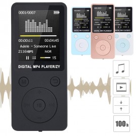 2018 Fashion Portable MP4 Lossless Sound Music Player FM Recorder walkman player mini Support music, radio, recording, 3