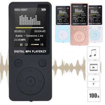 2018 Fashion Portable MP4 Lossless Sound Music Player FM Recorder walkman player mini Support music, radio, recording, 3