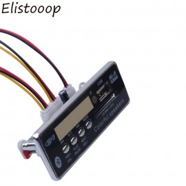 Hands-free USB Bluetooth Integrated MP3 Player Decoder Board Module with Remote Control FM Aux Radio for Car