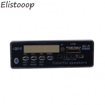 Hands-free USB Bluetooth Integrated MP3 Player Decoder Board Module with Remote Control FM Aux Radio for Car