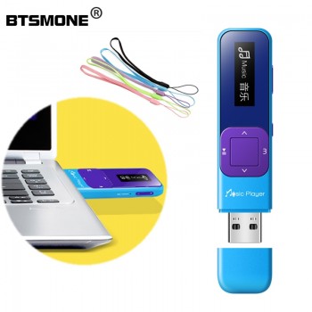 Mini Portable music player bulit-in 8GB with FM radio Hifi lossless Btsmone Q1 mp3 player suite for running walking and climbing