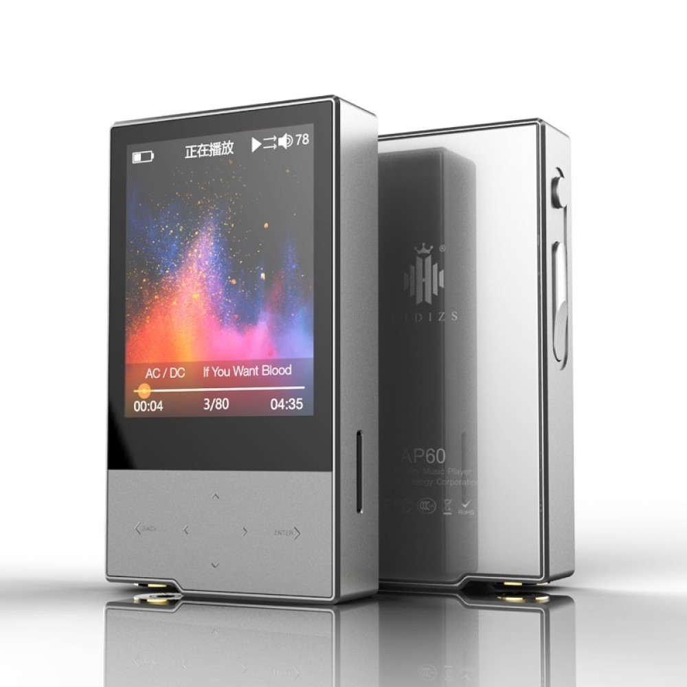 Hidizs AP60 II HiFi Potable Bluetooth 4.0 Apt-x DSD USB DAC FLAC AAC APE MP3 Music Player AKM4452VN MAX97220A AP60II AP60 II