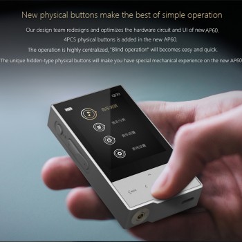 Hidizs AP60 II HiFi Potable Bluetooth 4.0 Apt-x DSD USB DAC FLAC AAC APE MP3 Music Player AKM4452VN MAX97220A AP60II AP60 II