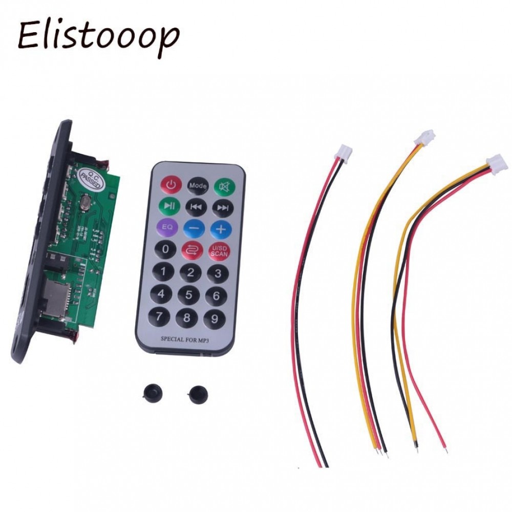 Bluetooth Audio Decoder Board Module MP3 Player LED Call APE FLAC MP3 WMA WAV decoder board FM AUX 3.5MM 12V USB TF FM