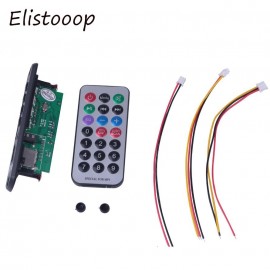 Bluetooth Audio Decoder Board Module MP3 Player LED Call APE FLAC MP3 WMA WAV decoder board FM AUX 3.5MM 12V USB TF FM