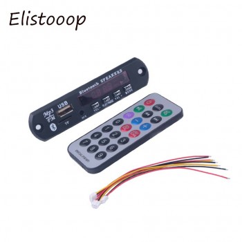 Bluetooth Audio Decoder Board Module MP3 Player LED Call APE FLAC MP3 WMA WAV decoder board FM AUX 3.5MM 12V USB TF FM