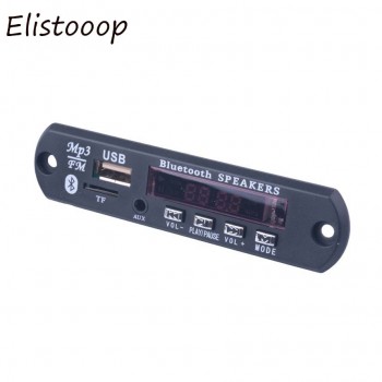 Bluetooth Audio Decoder Board Module MP3 Player LED Call APE FLAC MP3 WMA WAV decoder board FM AUX 3.5MM 12V USB TF FM