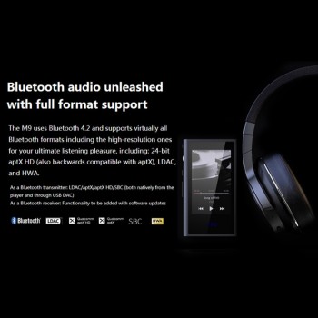 FiiO M9 HIFI  AK4490EN *2 Balanced WIFI USB DAC DSD Portable High-Resolution Audio MP3 Player Bluetooth LDAC APTX FLAC
