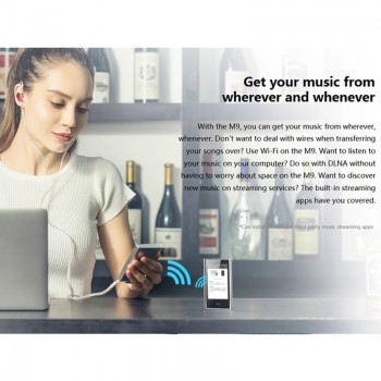 FiiO M9 HIFI  AK4490EN *2 Balanced WIFI USB DAC DSD Portable High-Resolution Audio MP3 Player Bluetooth LDAC APTX FLAC