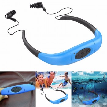 ZHKUBDL IPX8 Waterproof Sports MP3 Player 4G 8G Underwater Swimming Diving with FM Radio Earphone Stereo Audio Headphone