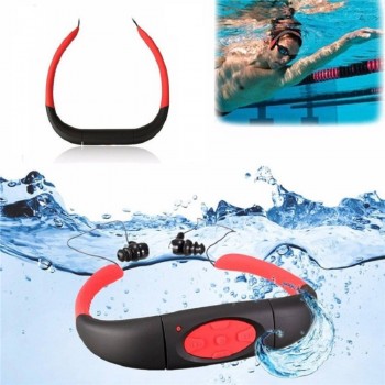 ZHKUBDL IPX8 Waterproof Sports MP3 Player 4G 8G Underwater Swimming Diving with FM Radio Earphone Stereo Audio Headphone